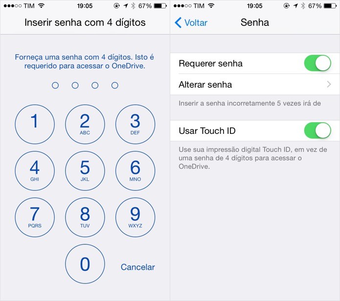 Digite a senha e confirme (Foto: Reprodução/Helito Bijora)