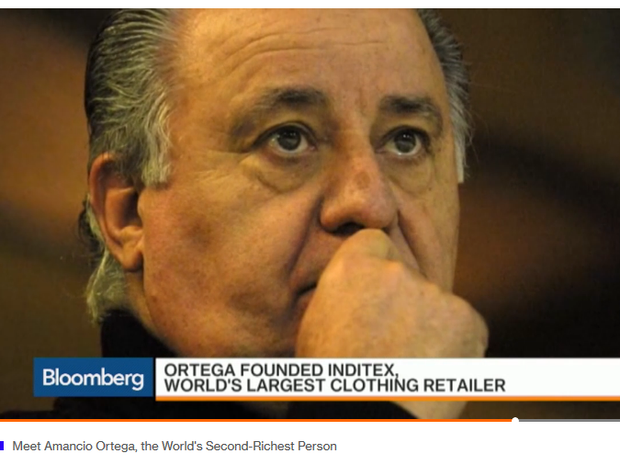 Bilionário Amancio Ortega ultrapassa Warren Buffett em ranking de mais ricos (Foto: Reprodução/Bloomberg)