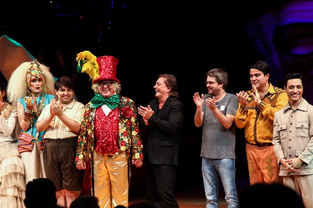 Fábio Jr no palco do espetáculo (Foto: Manuela Scarpa/Photorio News)
