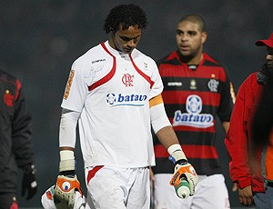 Bruno chateado no jogo do Flamengo (Foto: Getty Images)