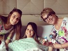 Fernanda Pontes recebe visita de Nívea Maria e posta foto