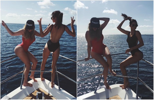 Khloe Kardashian e Kendall Jenner (Foto: Reprodução/Instagram)