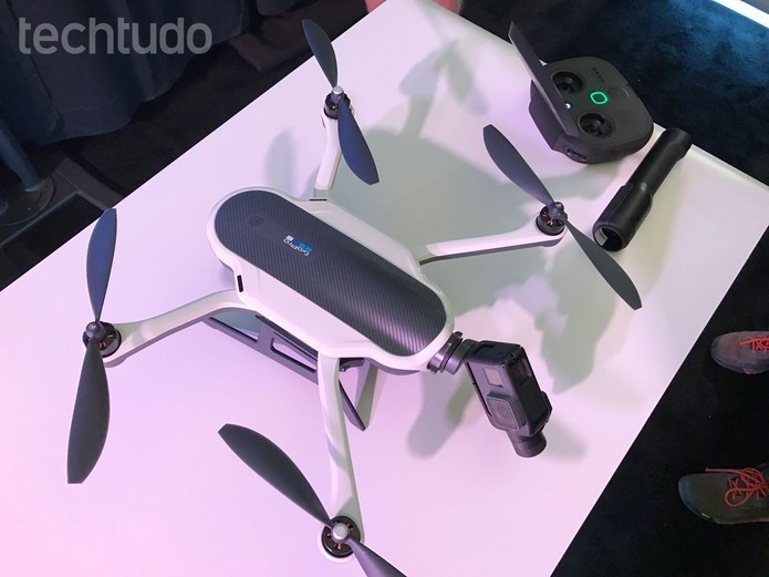Drone Go Pro Karma tem design dobrável (Foto: Anna Kellen Bull/TechTudo)