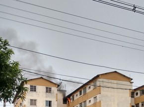 Local ficou totalmente destruído após o incêndio (Foto: Divulgação/Leitor) Local ficou totalmente destruído após o incêndio (Foto: Divulgação/Leitor)