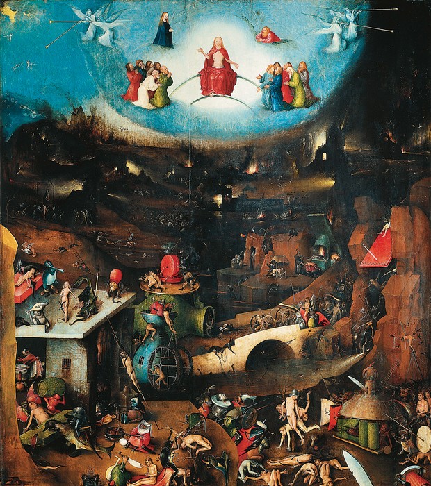 ESPLENDO DIVINO Um Jesus glorioso paira sobre o fim do mundo, na pintura Juízo Final, provavelmente de 1482, atribuída ao holandês Hieronymus Bosch (Foto: DEA/G. Nimatallah/De Agostini/Getty Images )
