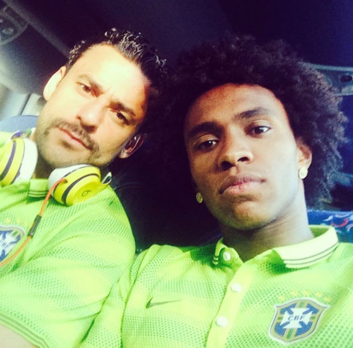 Fred e Willian selfie brasil (Foto: Reprodução Instagram)