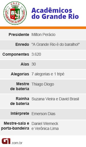 Ficha técnica da Grande Rio (Foto: Arte G1)