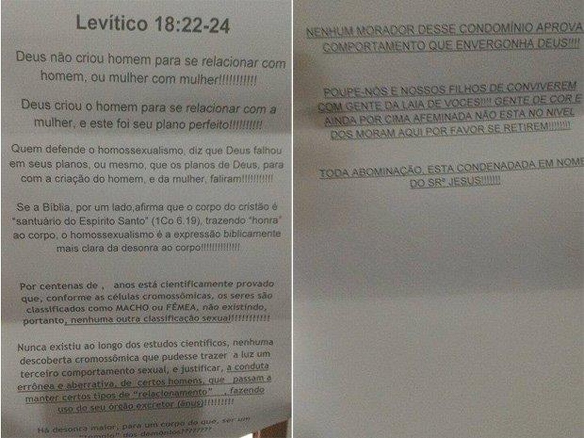 Casal Gay Recebe Carta Exigindo Que Saiam De Vila Gente De Cor E