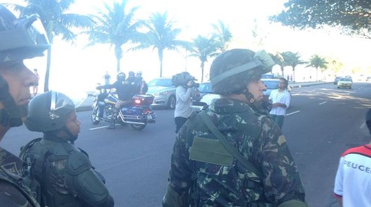 Exército no hotel da Inglaterra