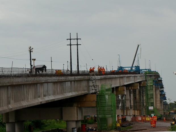 Ponte vai custar R$ 90 milhões aos cofres público do governo do Amapá (Foto: Abinoan Santiago/G1)