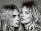 Kate Moss e Cara Delevingne posam juntinhas em campanha de perfume