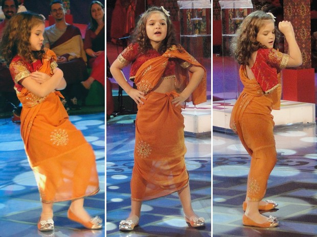 Mel Maia todo linda dançando hit 'Show das Poderosas' (Foto: Esquenta! / TV Globo)