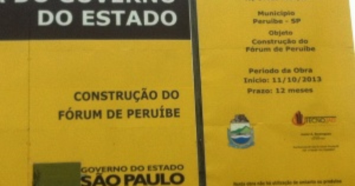 Obras do novo Fórum de Peruíbe atrasam e só ficarão prontas em ... - Globo.com