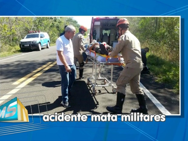 Militares do Exército deixavam Porto Murtinho após trabalho (Foto: Reprodução/TV Morena)