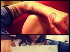 Em foto na internet, Thammy Miranda sugere que tatuou beijo da namorada 