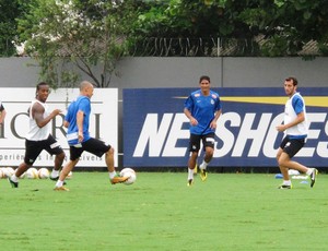 treino Santos (Foto: Lincoln Chaves)
