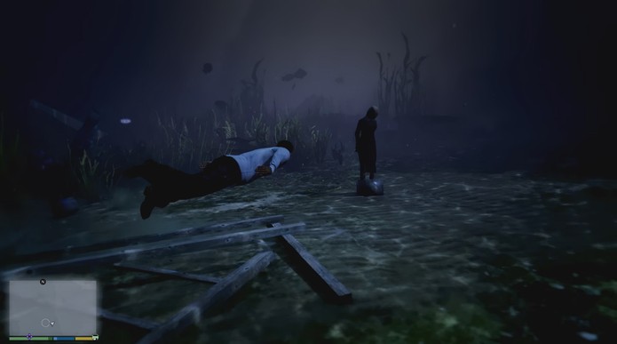 GTA 5 tem fase macabra com pessoas mortas no oceano  (Foto: (Reprodução/YouTube))