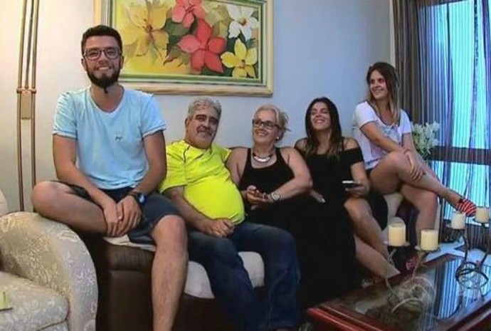 Familia Alencastro foi a primeira a participar do Mistura com Rodaika  (Foto: Foto: Reprodução/RBS TV)