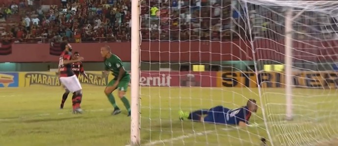 Gol Leandrão Boavista Flamengo Wallace (Foto: Reprodução SporTV) Gol Leandrão Boavista Flamengo Wallace (Foto: Reprodução SporTV)
