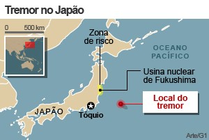 mapa terremoto japão 25/10 v. 2 (Foto: 1)