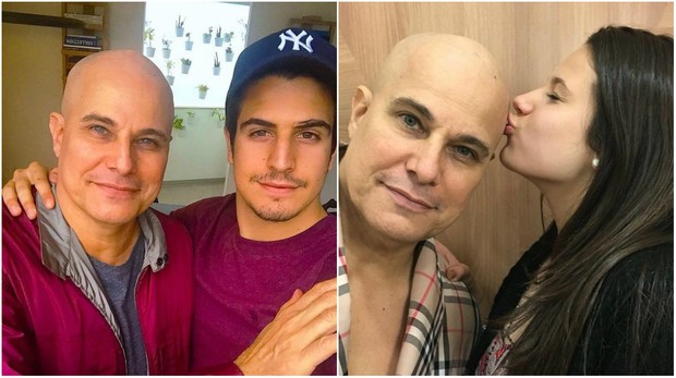 Edson Celulari com os filhos Enzo e Sophia (Foto: Reprodução/Instagram)
