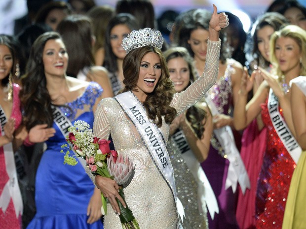 A Miss Venezuela Gabriela Isler é coroada Miss Universo 2013 (Foto: Alexander Nemenov/AFP)