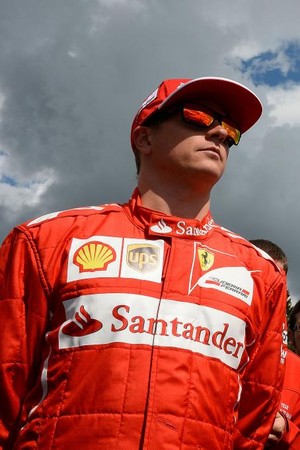 Kimi Raikkonen e Fernando Alonso, dupla da Ferrari, na Bélgica (Foto: Divulgação)