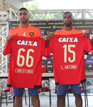 Christianno e Luiz Antônio (Foto: Aldo Carneiro/Pernambuco Press)