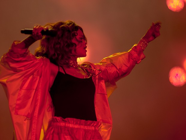 Rihanna toca no Palco Mundo neste sábado (26) (Foto: Luciano Oliveira/G1) Rihanna toca no Palco Mundo neste sábado (26) (Foto: Luciano Oliveira/G1)