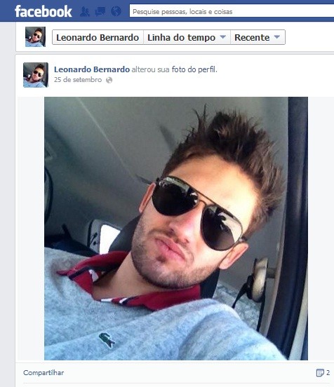 Leonardo Bernardo morreu na academia (Foto: Reprodução/Facebook)