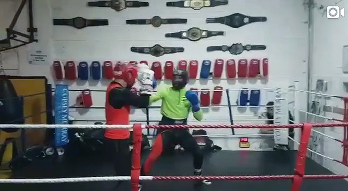 Conor McGregor -  treino de boxe (Foto: editoria de arte)