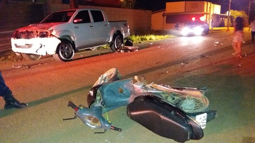 Acidente aconteceu em cruzamento do Setor 6 (Foto: Rota Policial News/Reprodução)