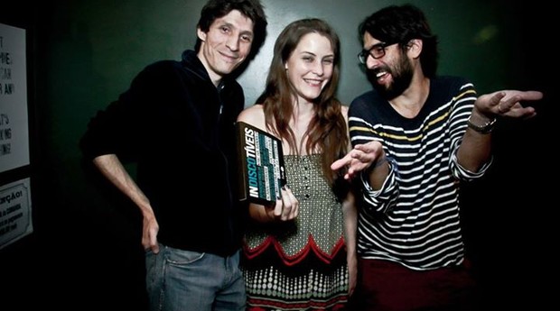 Thiago Blumenthal, Cecilia Arbolave e João Varella, criadores da Lote 42 (Foto: Daia Oliver)