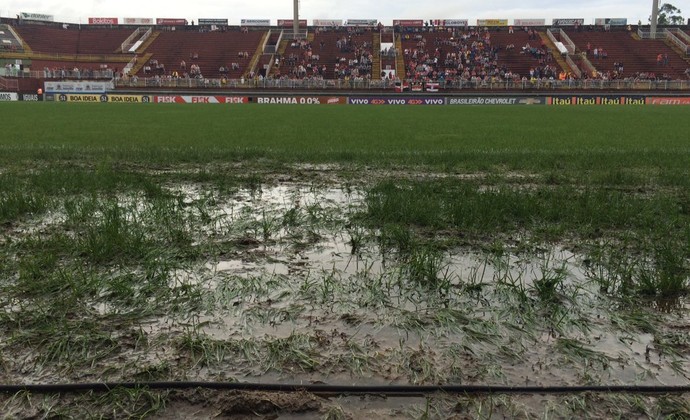 Gramado Arena Joinville (Foto: Mayra Siqueira/CBN)
