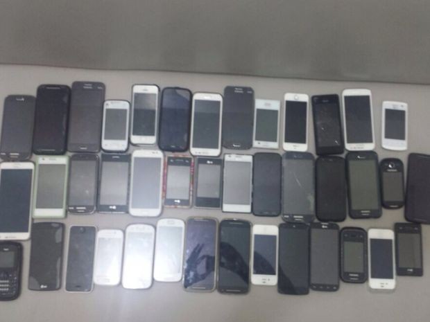 No total foram furtados 43 aparelhos celulares na festa  (Foto: Divulgação/ Polícia Civil)