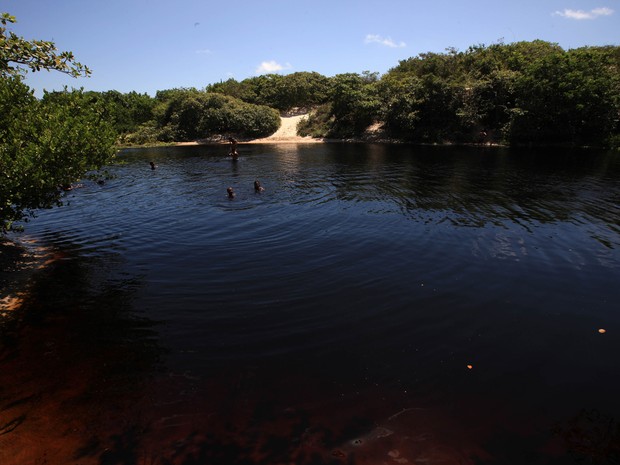 Lago da Princesa, de águas escuras (Foto: Agência Pará)