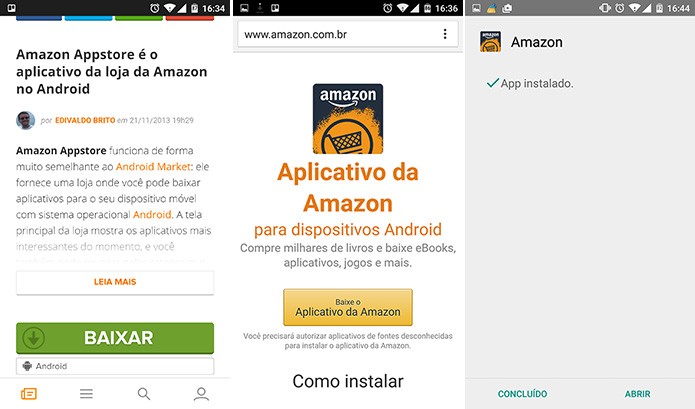 YouTube poderá ter música reproduzida em segundo plano a partir de aplicativo baixado na Amazon Appstore (Foto: Reprodução/Elson de Souza)