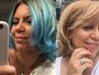 Astrid Fontenelle abandona os cabelos azuis e volta a ser loira