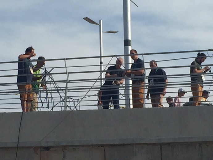 Acidente, câmera, spidercam, Parque Olímpico (Foto: Richard Souza)