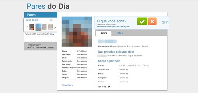 OurTime tem um funcionamento bastante semelhante ao Tinder para encontrar um par ideal