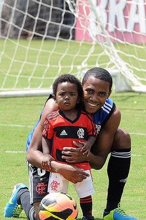 chicão e Elias Flamengo (Foto: Alexandre Vidal / Fla Imagem)