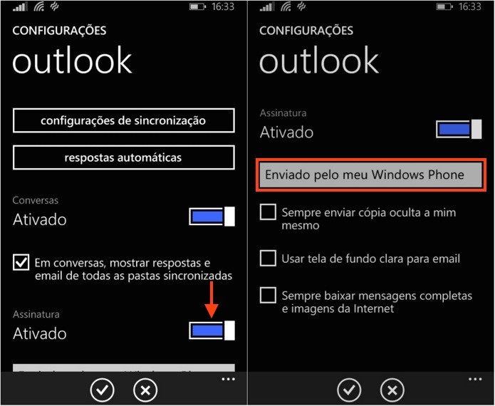Alterando assinatura de e-mails (Foto: Reprodução/Helito Bijora)
