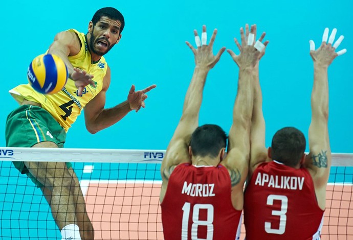 Brasil x Rússia volêi - Wallace (Foto: Divulgação / FIVB)