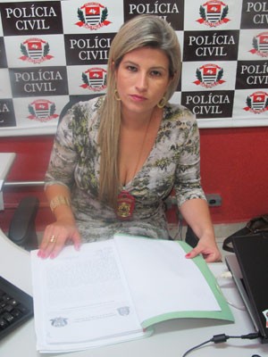Delegada Luciana Santini, de Mairipor (Foto: Kleber Tomaz / G1)
