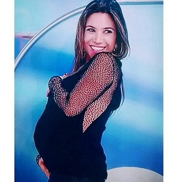 Patricia Abravanel, grávida do primeiro filho (Foto: Reprodução / Instagram)