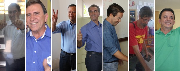Candidatos à prefeitura de Campo Grande, MS (Foto: Reprodução/G1)