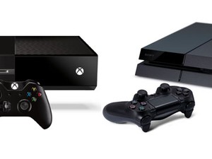 PlXbox One (à esq.) e o PlayStation 4 são os novos integrantes da nova geração de videogames (Foto: Divulgação/Sony/Microsoft)
