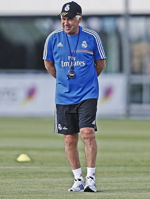 Ancelotti comanda o primeiro treino no Real Madrid (Foto: Reprodução / Instagram)