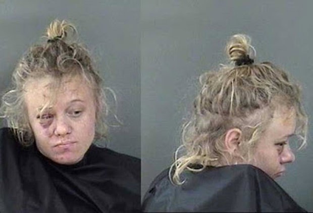 Amber Baldwin foi presa por jogar objetos em homem que se recusou a fazer sexo com ela (Foto: Indian River County Jail) Amber Baldwin foi presa por jogar objetos em homem que se recusou a fazer sexo com ela (Foto: Indian River County Jail)