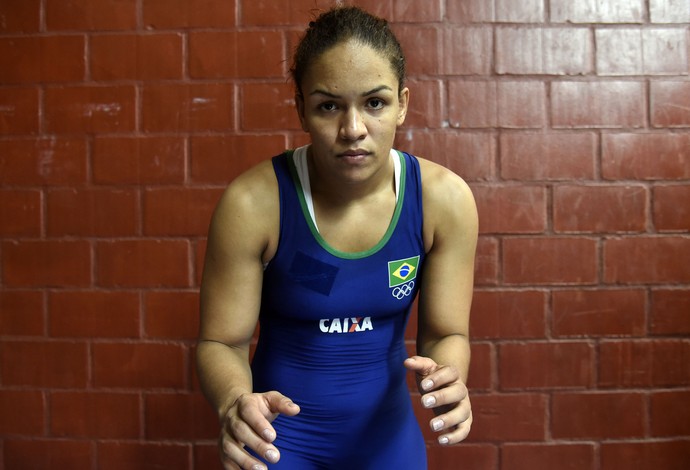 Aline Silva, luta olímpica (Foto: André Durão)
